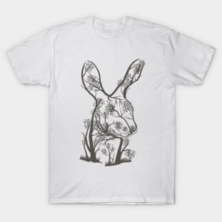 Rabbit  tree illustration T-Shirt